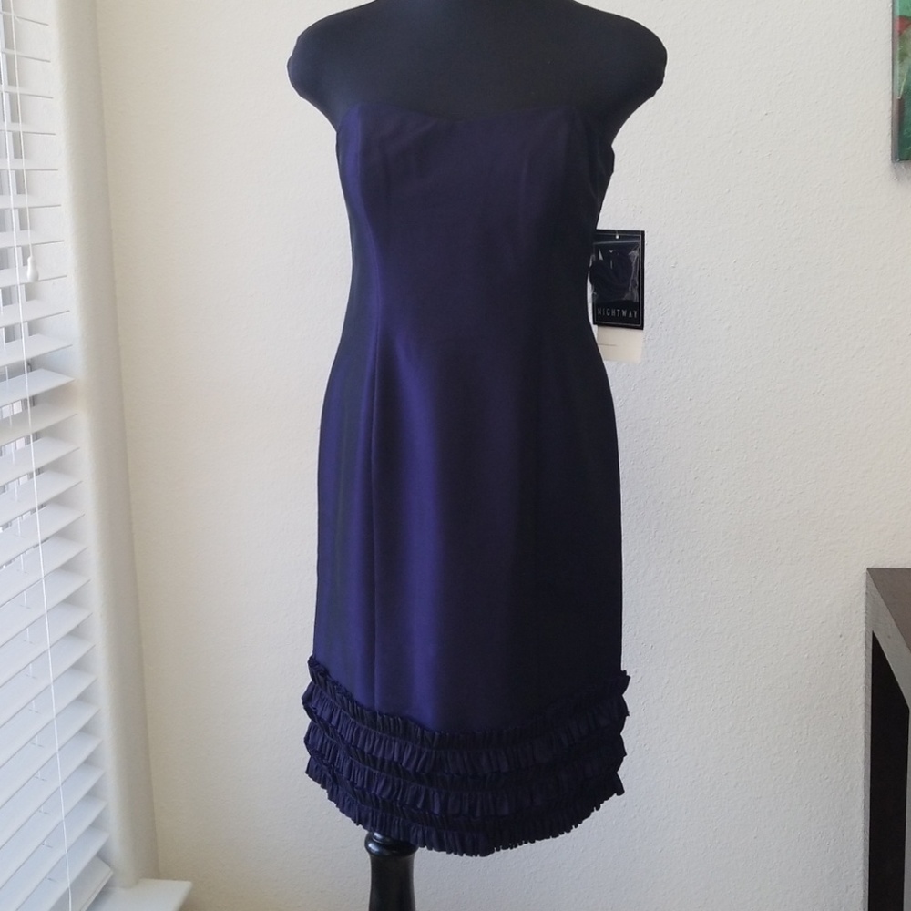 Nightway Purple Party Dress
